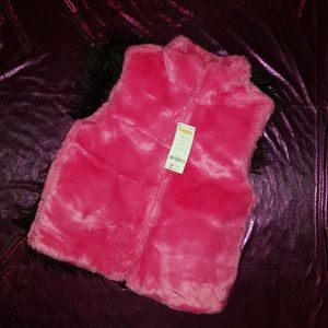 Gymboree Pink Furry Vest
